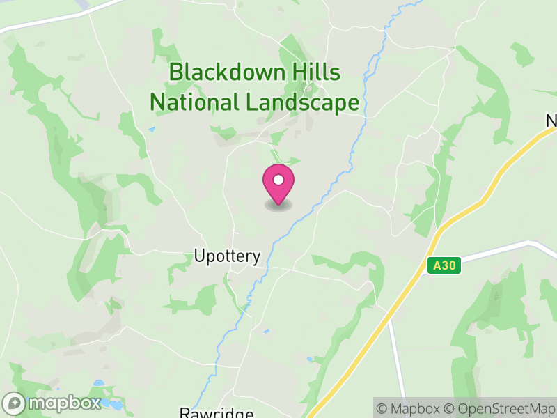 Map of Upottery, East Devon