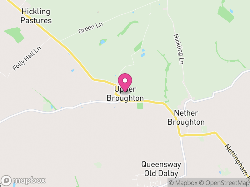 Map of Upper Broughton, Rushcliffe
