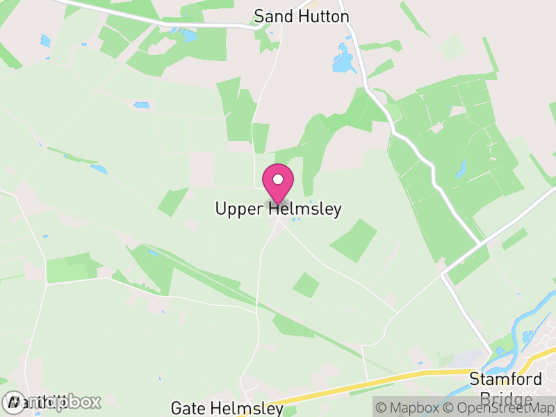 Map of Upper Helmsley, North Yorkshire