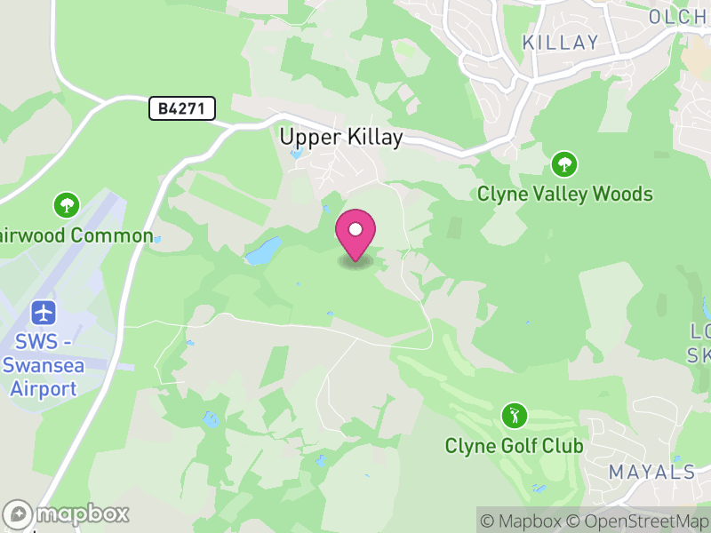 Map of Upper Killay, Swansea