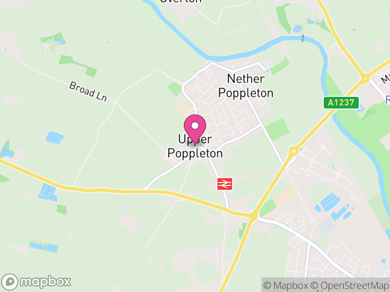 Map of Upper Poppleton, York