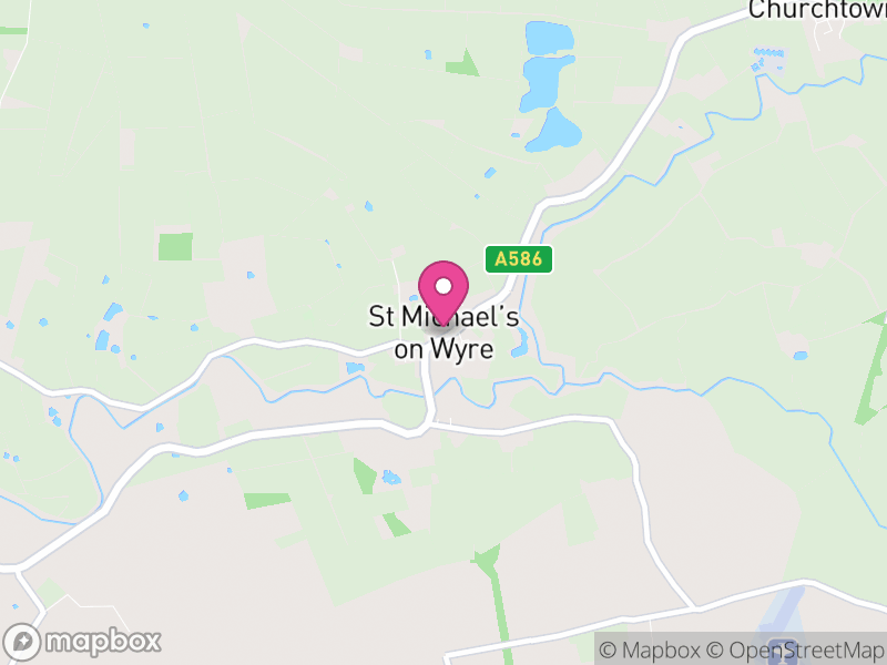 Map of Upper Rawcliffe-with-Tarnacre, Wyre