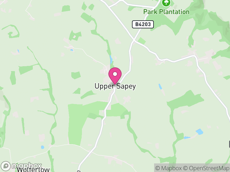 Map of Upper Sapey, Herefordshire