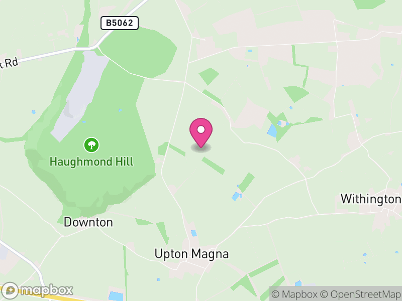 Map of Upton Magna, England