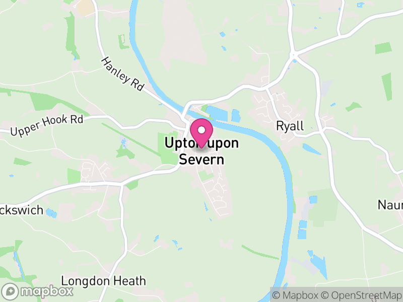 Map of Upton-upon-Severn, Malvern Hills