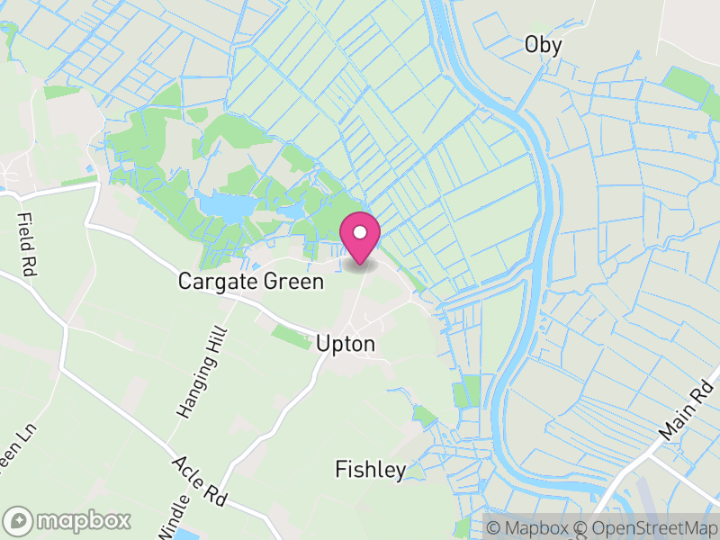 Map of Upton with Fishley, Broadland
