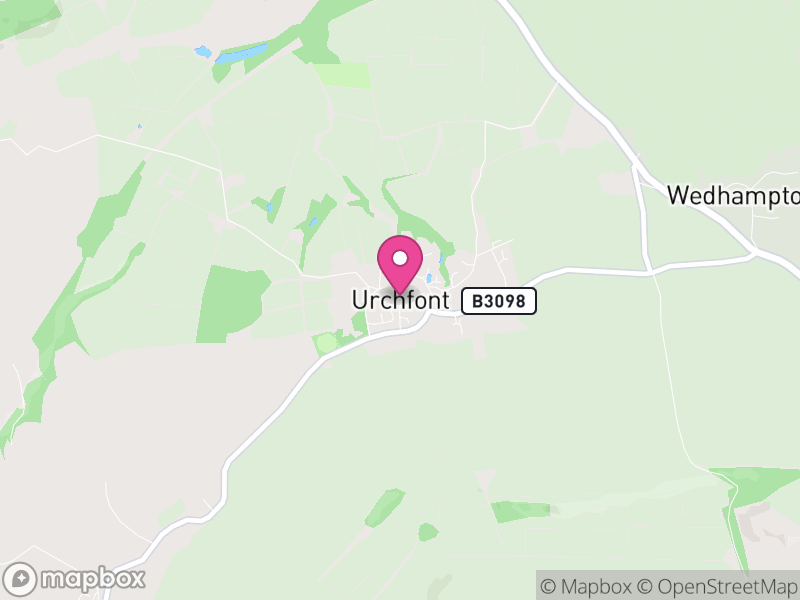Map of Urchfont, Wiltshire