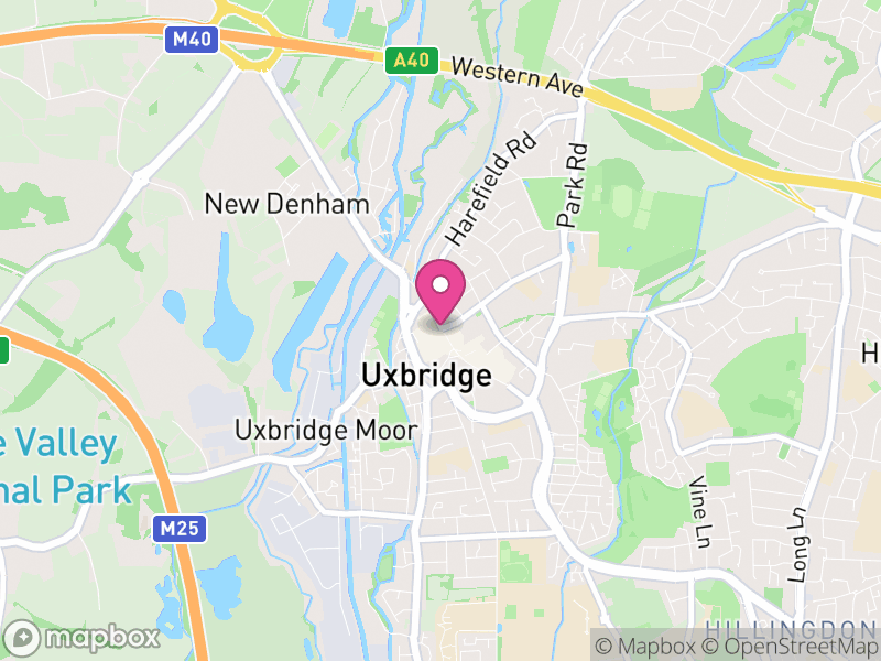 Map of Uxbridge