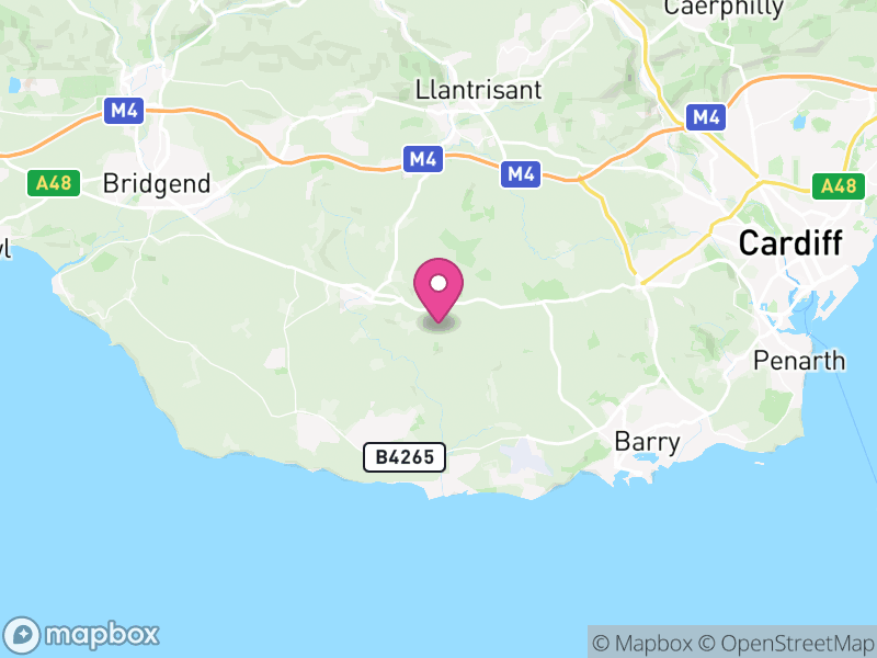 Map of Vale of Glamorgan, Cymru / Wales