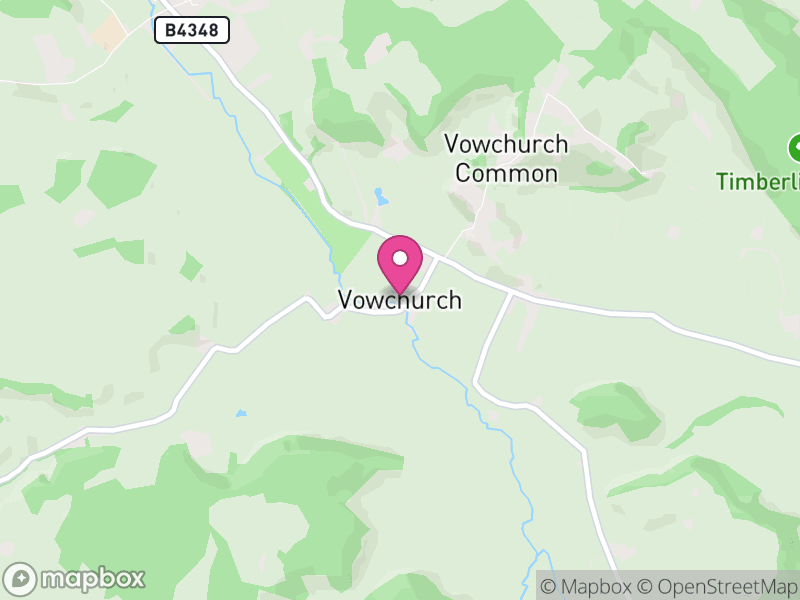 Map of Vowchurch, Herefordshire
