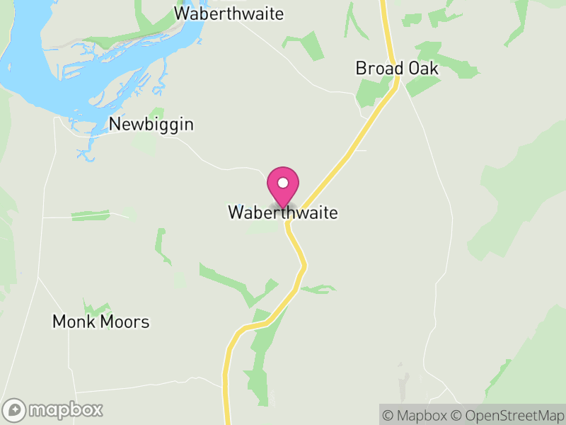 Map of Waberthwaite, Cumberland
