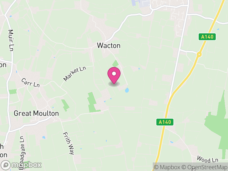 Map of Wacton, South Norfolk