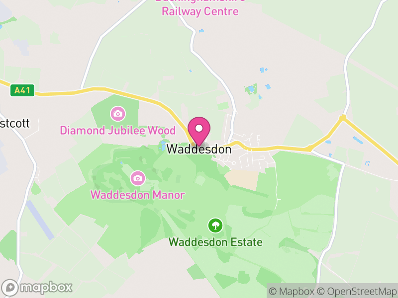 Map of Waddesdon, Buckinghamshire