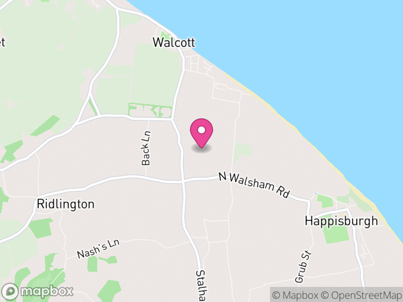 Map of Walcott, North Norfolk