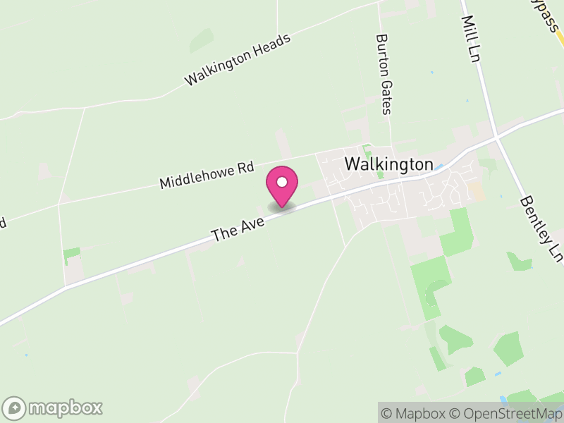 Map of Walkington, East Riding of Yorkshire