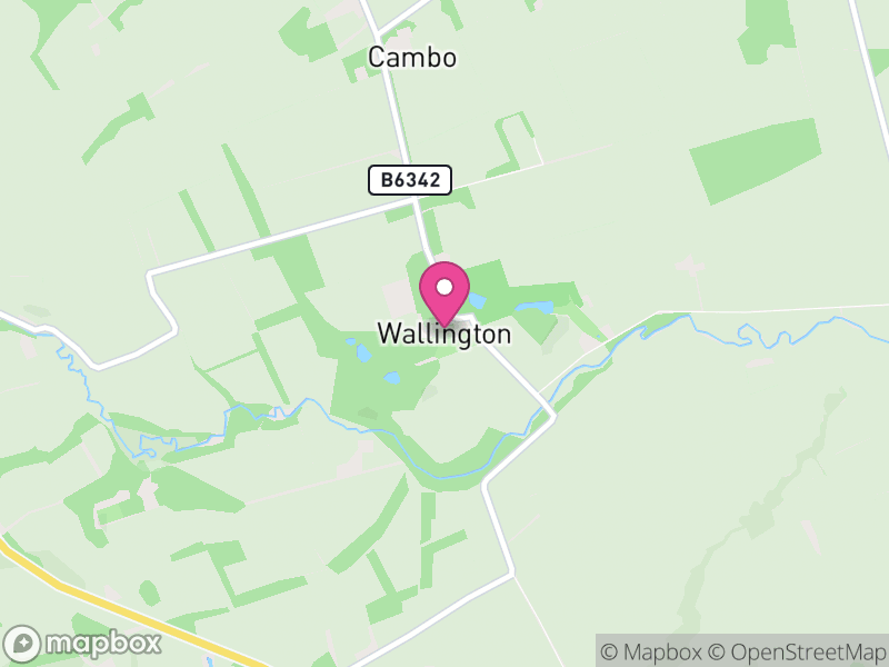 Map of Wallington Demesne, Northumberland