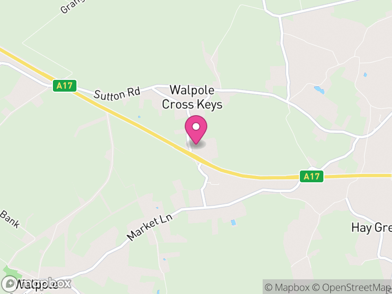 Map of Walpole Cross Keys, King's Lynn and West Norfolk