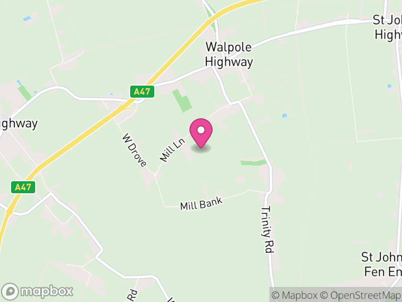 Map of Walpole Highway, King's Lynn and West Norfolk