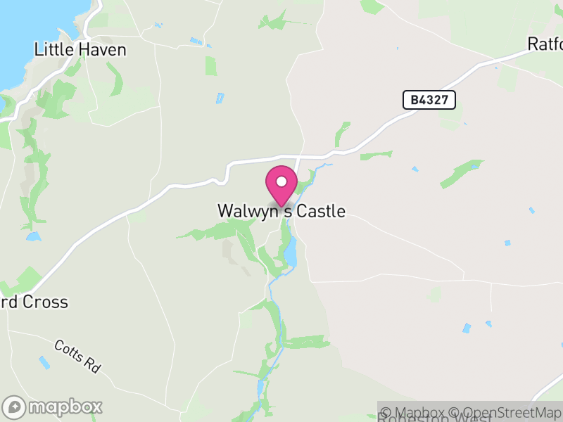Map of Walwyn's Castle, Pembrokeshire