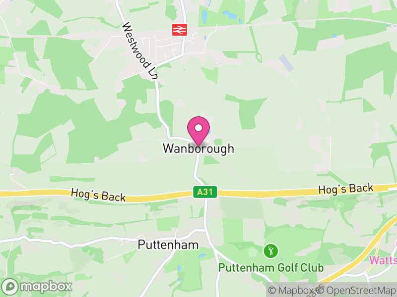 Map of Wanborough, Guildford