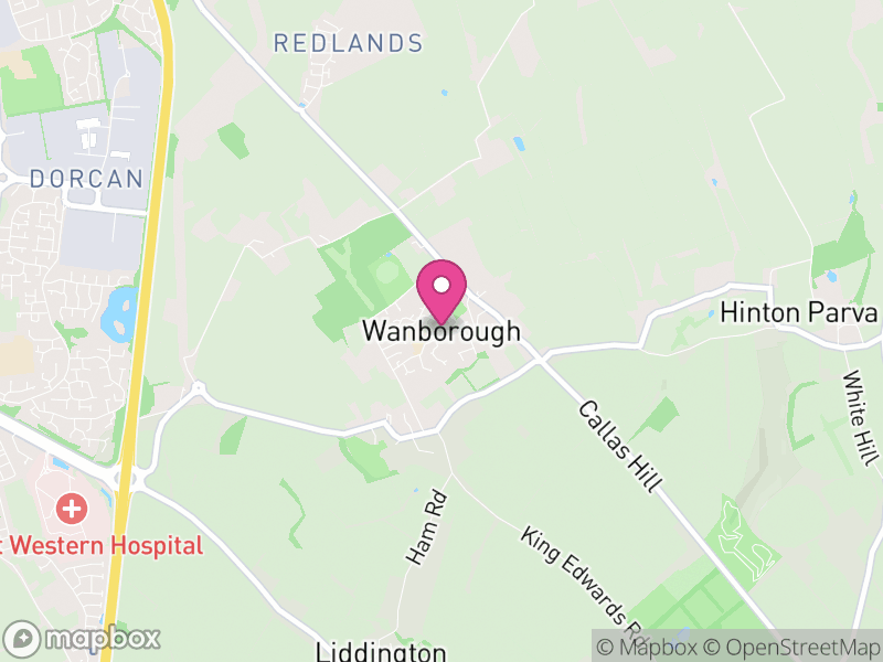 Map of Wanborough, Swindon
