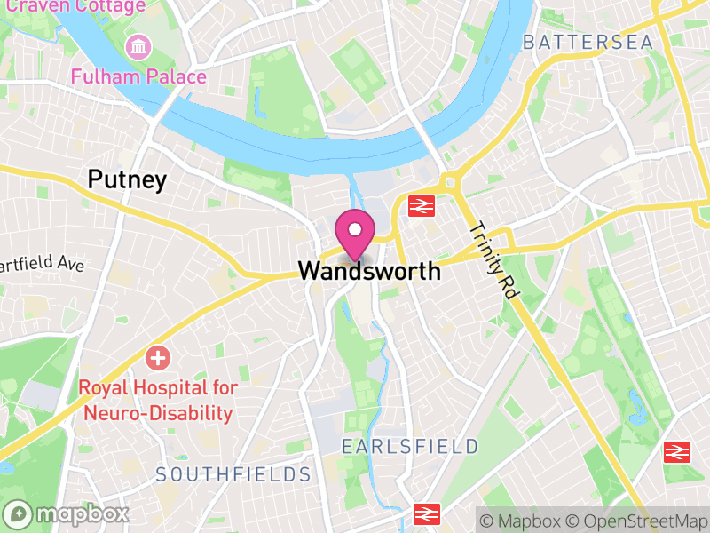 Map of Wandsworth