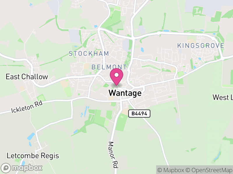 Map of Wantage, Vale of White Horse