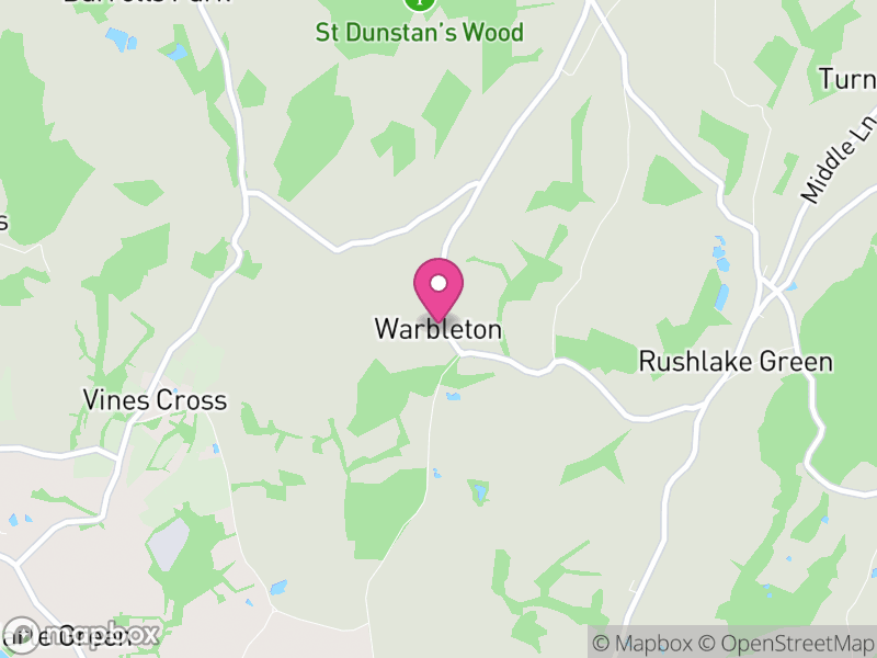 Map of Warbleton, Wealden