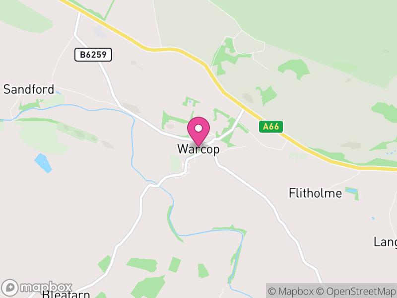 Map of Warcop, Westmorland and Furness