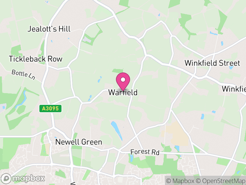 Map of Warfield, Bracknell Forest