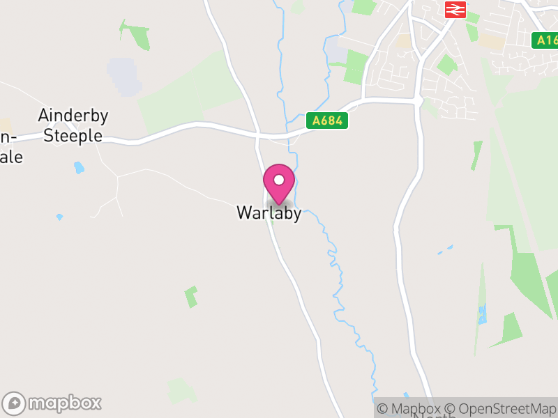 Map of Warlaby, North Yorkshire