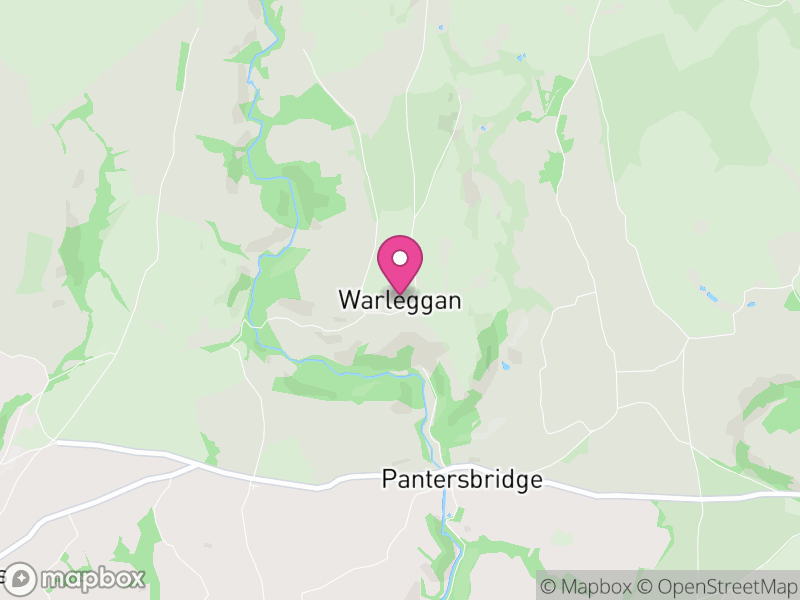 Map of Warleggan, Cornwall