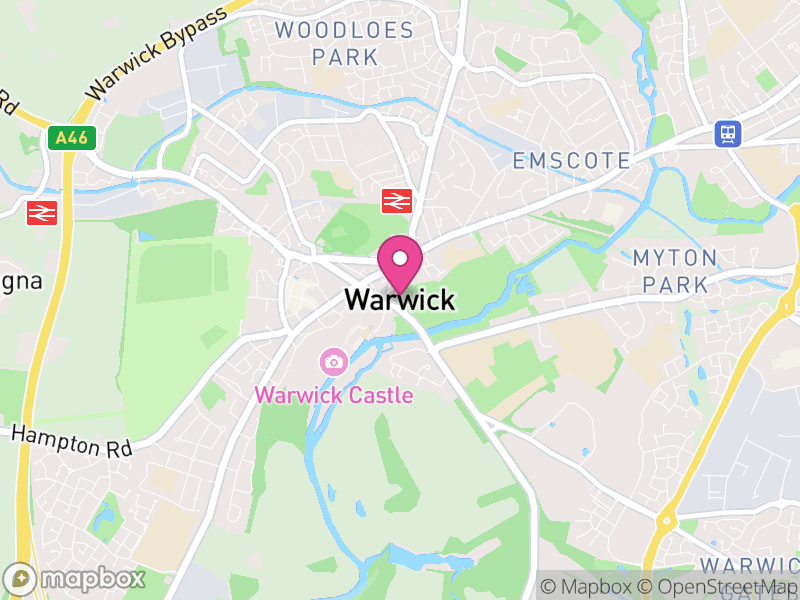 Map of Warwick, Warwick