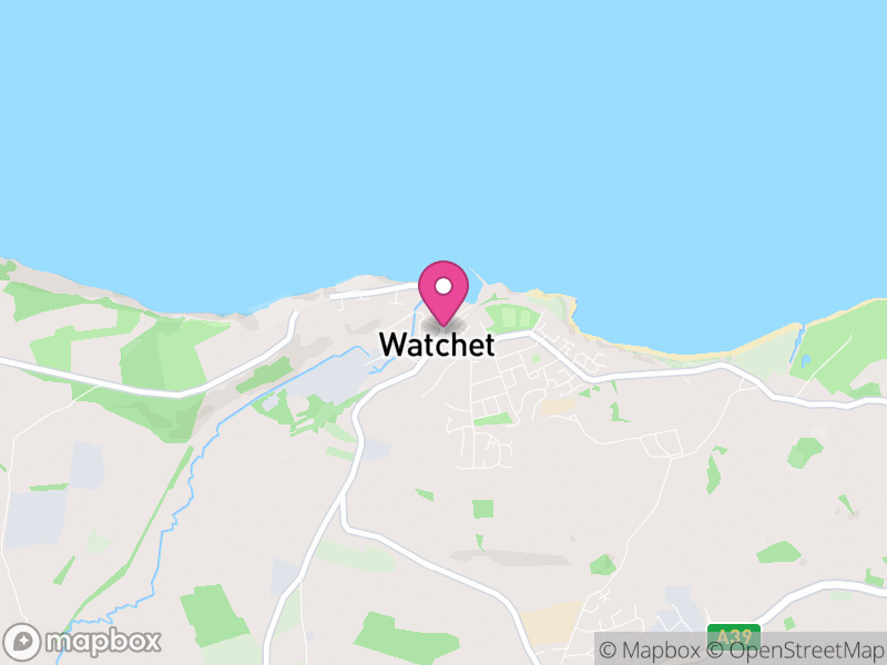 Map of Watchet, Somerset