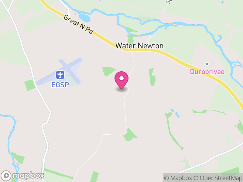 Map of Water Newton, Huntingdonshire