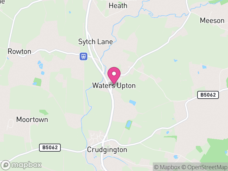 Map of Waters Upton, Telford and Wrekin