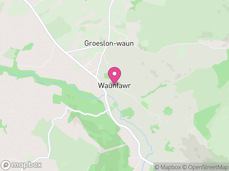 Map of Waunfawr, Gwynedd