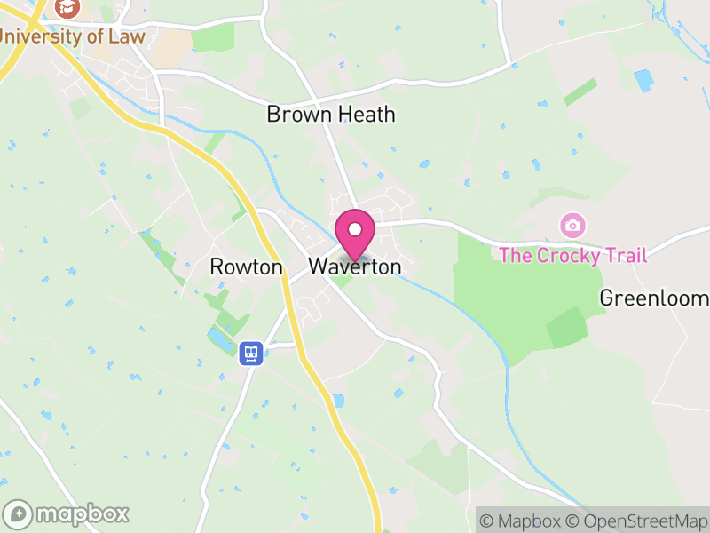 Map of Waverton, Cheshire West and Chester
