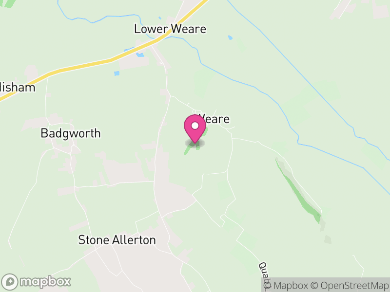 Map of Weare, Somerset