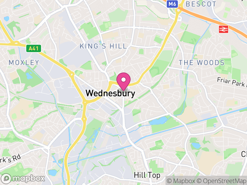 Map of Wednesbury