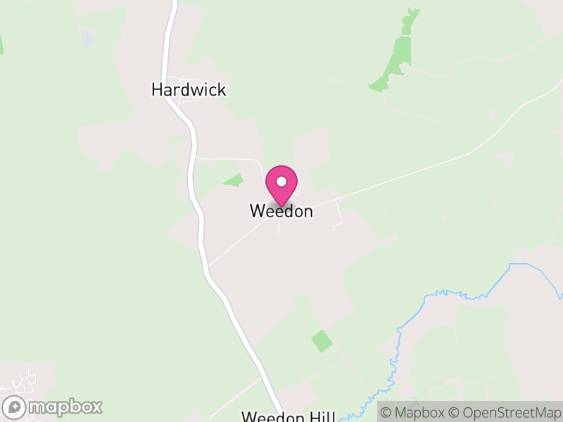Map of Weedon, Buckinghamshire
