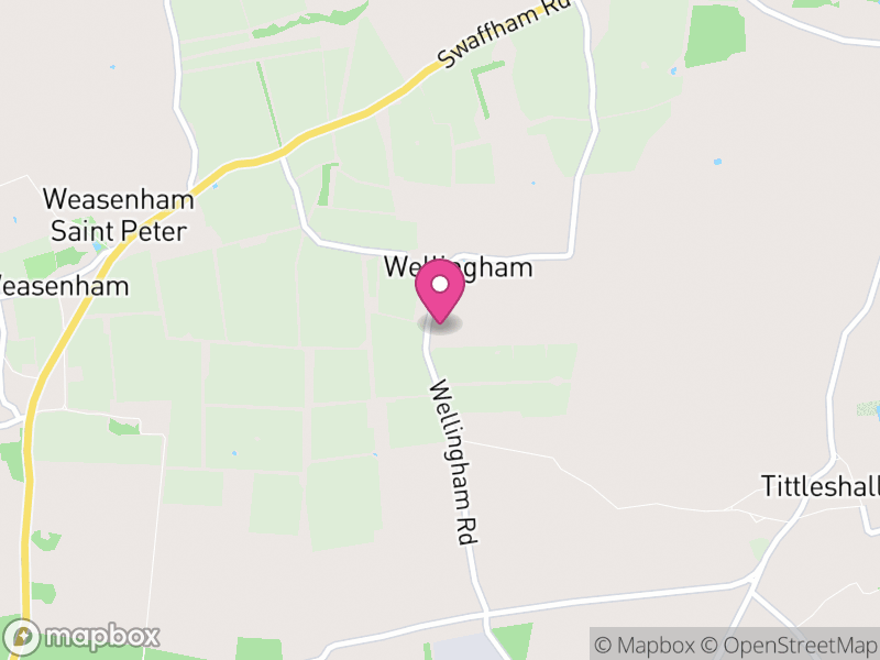 Map of Wellingham, Breckland