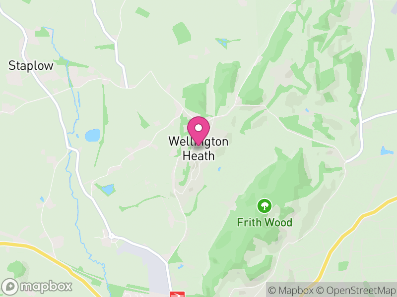 Map of Wellington Heath, Herefordshire