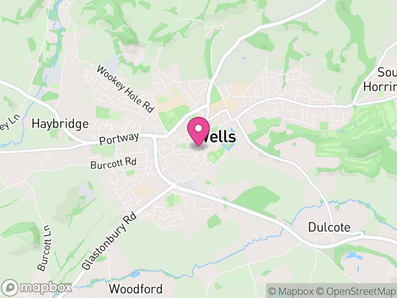 Map of Wells, Somerset