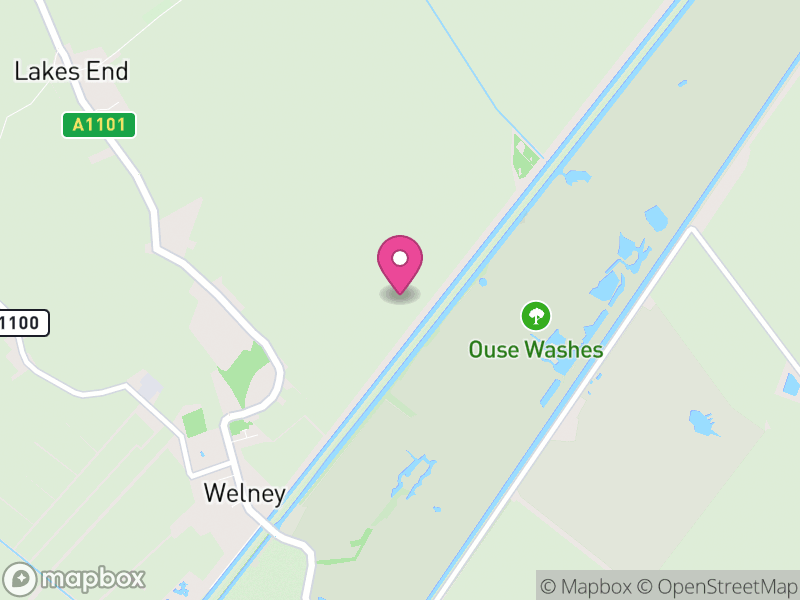 Map of Welney, King's Lynn and West Norfolk