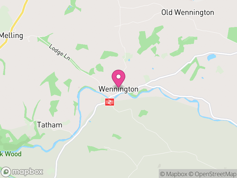 Map of Wennington, Lancaster
