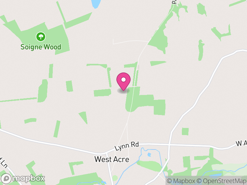 Map of West Acre, King's Lynn and West Norfolk