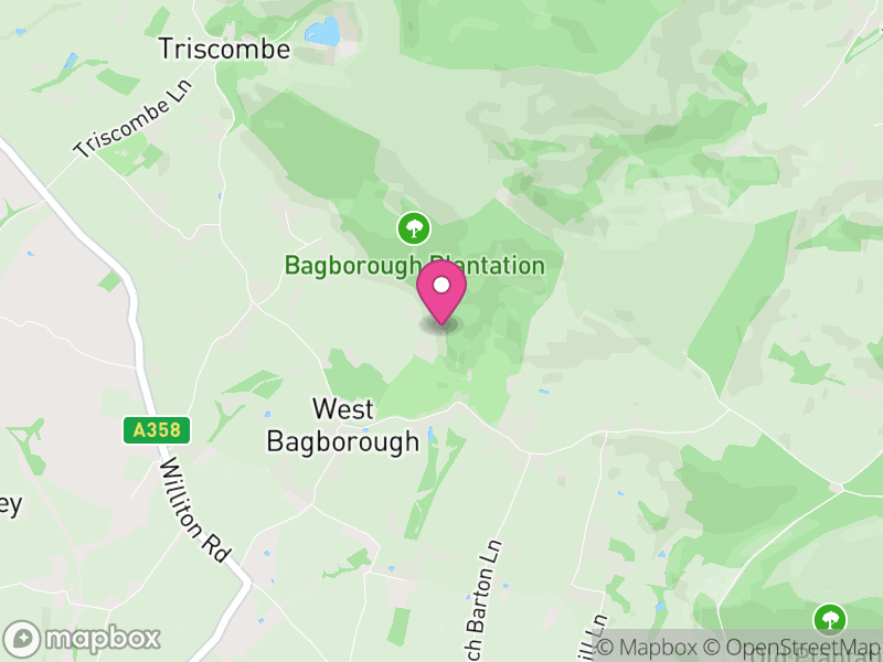 Map of West Bagborough, Somerset