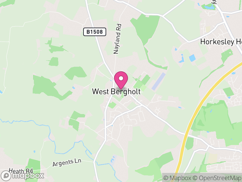 Map of West Bergholt, Colchester