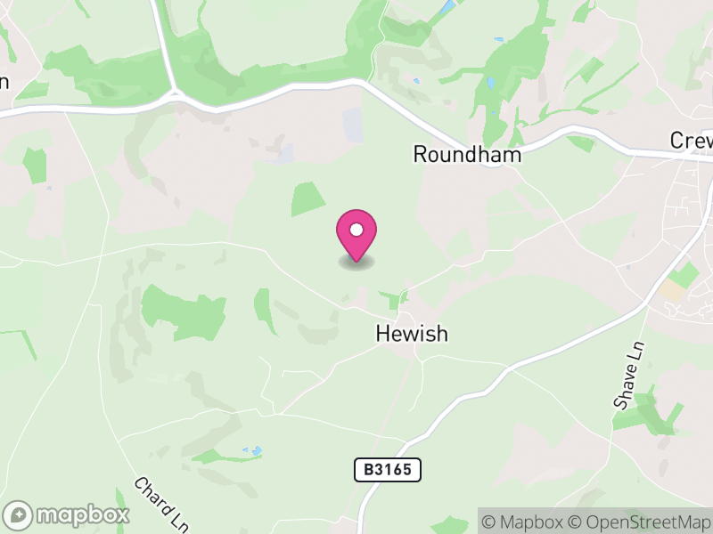 Map of West Crewkerne, Somerset